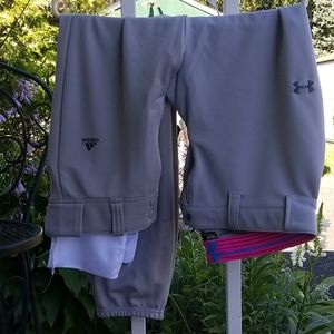 Adidas and under armour women golf capris lot of 2